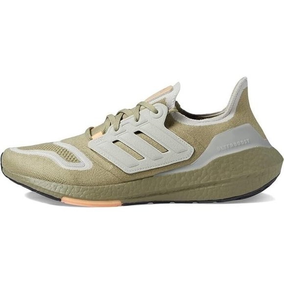 adidas Ultraboost 22 Men's Shoes GX9140 Orbit Green Gray Orange New in Box - Picture 1 of 5